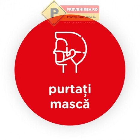 Semn rosu purtati masca